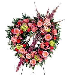 Eternal Rest Heart Wreath from Parkway Florist in Pittsburgh PA