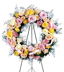 Vibrant Sympathy Wreath from Parkway Florist in Pittsburgh PA