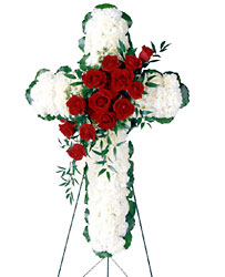 Floral Cross Arrangement from Parkway Florist in Pittsburgh PA