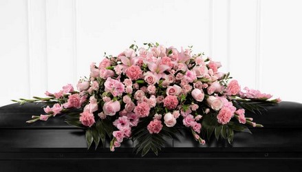 The FTD Sweetly Rest(tm) Casket Spray from Parkway Florist in Pittsburgh PA