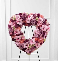 The FTD Eternal Rest(tm) Standing Heart  from Parkway Florist in Pittsburgh PA