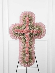 The FTD Angel's Cross(tm) Easel from Parkway Florist in Pittsburgh PA