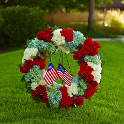 The FTD To Honor One's Country Wreath from Parkway Florist in Pittsburgh PA