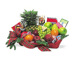 Fruit and Gourmet Basket - Deluxe from Parkway Florist in Pittsburgh PA