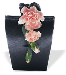 Cascading Carnations Purse Corsage from Parkway Florist in Pittsburgh PA